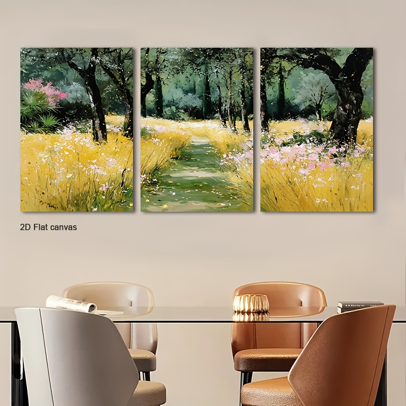 Canvas Wrap Ready - Lienzo sin Marco, 3 Piezas, Arte