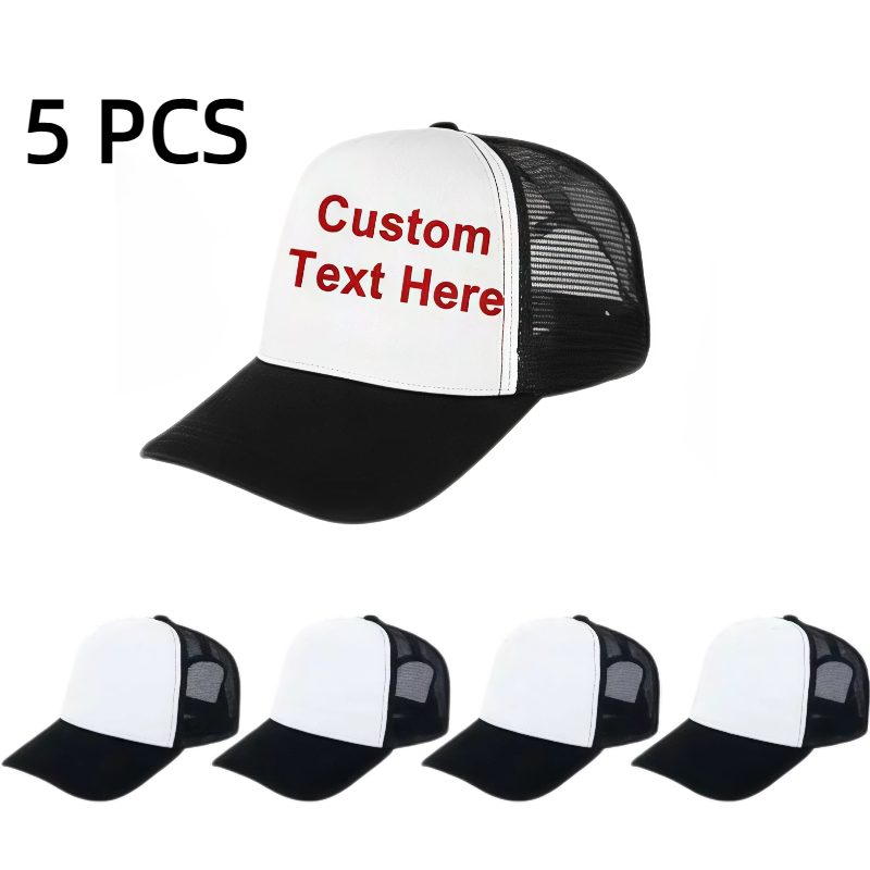 Hat Sublimation Blank - 5 gorras de camionero de malla