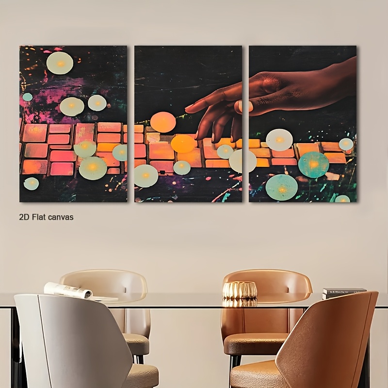 Canvas Wrap Ready - Lienzo sin marco, 3 piezas, arte