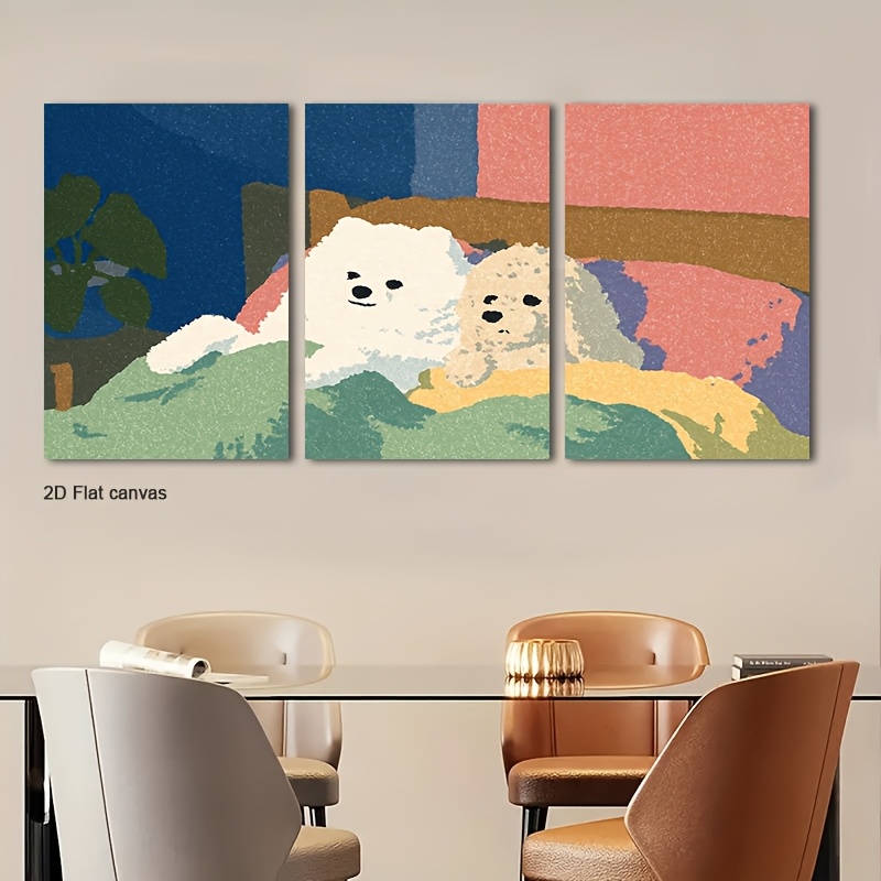 Canvas Wrap Ready - Lienzo sin Marco, 3 Piezas, Arte