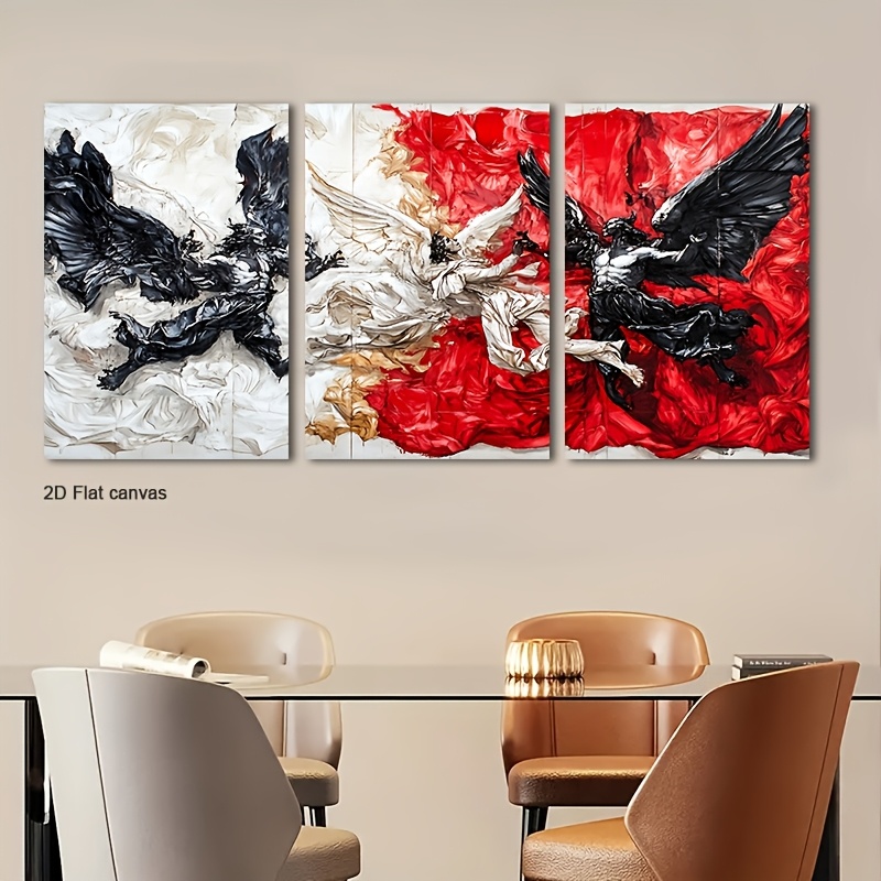 Canvas Wrap Ready - Lienzo sin Marco, 3 Piezas, Tríptico