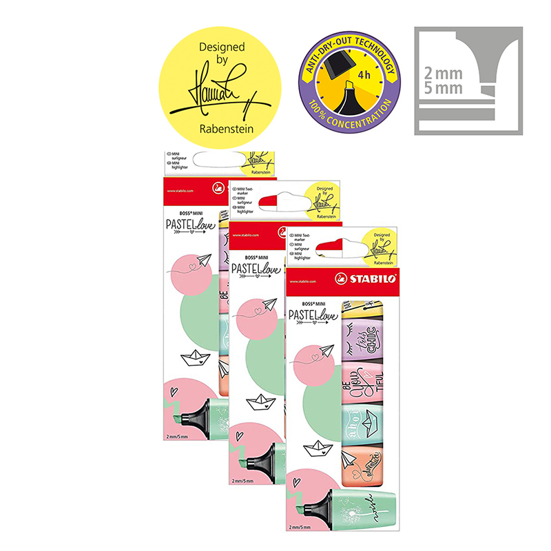 STABILO BOSS MINI Pastellove - - Stabilo Marker Boss reseña y precio