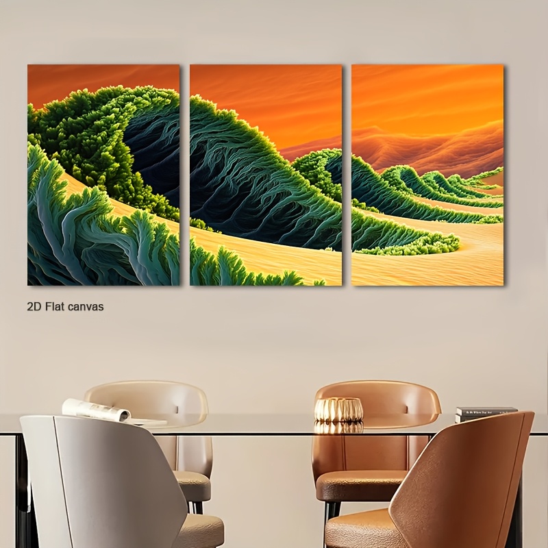 3 piezas de arte abstracto de  - Canvas Wrap Ready reseña y precio